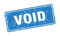 void sign. void grunge stamp. Royalty Free Stock Photo
