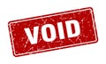 void sign. void grunge stamp. Royalty Free Stock Photo
