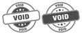 Void stamp. void label. round grunge sign Royalty Free Stock Photo
