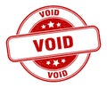 void stamp. void round grunge sign. Royalty Free Stock Photo