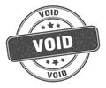 void stamp. void round grunge sign. Royalty Free Stock Photo