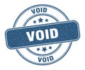 void stamp. void round grunge sign. Royalty Free Stock Photo