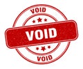 void stamp. void round grunge sign. Royalty Free Stock Photo