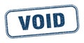 void stamp. void square grunge sign. Royalty Free Stock Photo