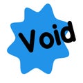 Void stamp on white Royalty Free Stock Photo