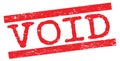 VOID text on red lines stamp sign Royalty Free Stock Photo