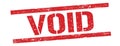 VOID text on red vintage lines stamp Royalty Free Stock Photo
