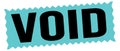 VOID text written on blue-black stamp sign Royalty Free Stock Photo