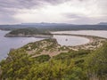 Voidokilia Beach is a popular beach in Messinia in the Mediterranean area, Greece.