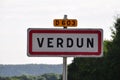 City-limit Sign Of Verdun