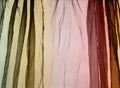 Voile curtain background brown, green, red