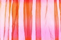 Voile curtain orange pink