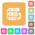 VoIP call rounded square flat icons Royalty Free Stock Photo
