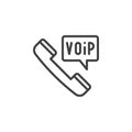 VoIP Phone line icon