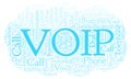 VOIP word cloud. Royalty Free Stock Photo