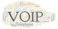 VOIP word cloud. Royalty Free Stock Photo