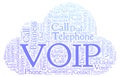 VOIP word cloud. Royalty Free Stock Photo