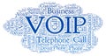 VOIP word cloud. Royalty Free Stock Photo