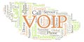 VOIP word cloud. Royalty Free Stock Photo