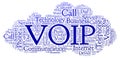 VOIP word cloud. Royalty Free Stock Photo