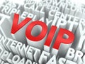 VOIP. The Wordcloud Concept. Royalty Free Stock Photo