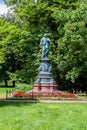 Vojtech Lanna monument in Ceske Budejovice, Czech republ Royalty Free Stock Photo