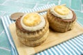 Vol au vent on a table