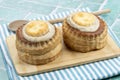 Vol au vent on a table