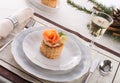 Vol-au-vent with salmon Royalty Free Stock Photo
