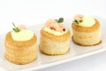 Vol-au vent with shrimp