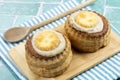 Vol au vent on a table