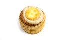Vol au vent on a white background