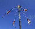 The Voladores, or flyers performance, Mexico