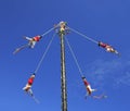 The Voladores, or flyers performance, Mexico