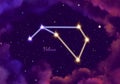 Illustration image of the constellation Volans Royalty Free Stock Photo