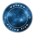 Volans Star Constellation, Flying Fish Royalty Free Stock Photo
