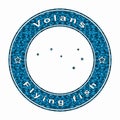 Volans Star Constellation, Flying Fish Royalty Free Stock Photo