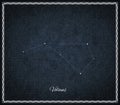 Volans star constellation, Night sky, Cluster of stars Royalty Free Stock Photo