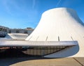 The Volcan cultural center and the Oscar Niemeyer library in Le Havre, France