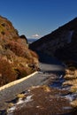 Tongariro national park, lanscape with footpath, New Zealand Royalty Free Stock Photo