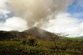 Volcanic ash cloud over Mount Yasur Royalty Free Stock Photo