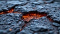 volcanic ash gradient over ancient rock wall, rust orange into dust black, subtle eruption flecks embedded in texture Royalty Free Stock Photo