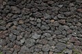 Volcanic Black Pumice Rock Wall Up Close Royalty Free Stock Photo