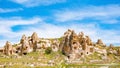 Volcanic cave city in Goreme national park. Cappadocia, Turkey