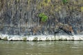 Volcanic cliffs on the Crooked River at Chimney Rock Campground, Oregon, USA