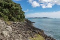 Volcanic Coast On Waitangi Treaty Grounds Royalty Free Stock Photo