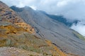 Volcanic cone of the Galeras Volcano in Pasto Colombia