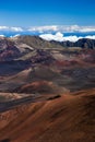 Volcanic crater at Haleakala National Park on the island of Maui, Hawaii. Royalty Free Stock Photo