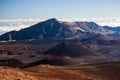 Volcanic crater at Haleakala National Park on the island of Maui, Hawaii. Royalty Free Stock Photo