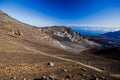 Volcanic crater at Haleakala National Park on the island of Maui, Hawaii. Royalty Free Stock Photo